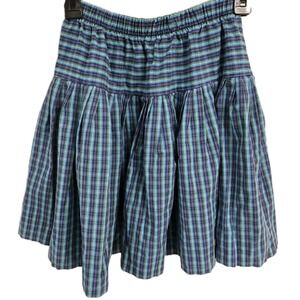 Pleated Schoolgirl Academia Plaid Vintage 80s 90s Paris Sport Club Skirt Small
